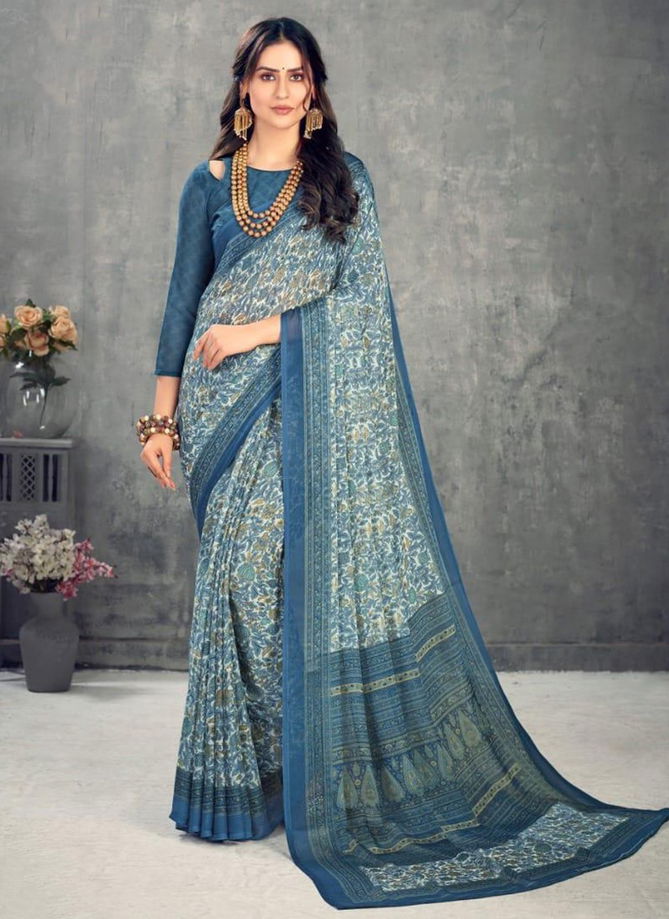 RUCHI KESARIYA CHIFFON 63rd EDITION Designer Casual Wear Chiffon Printed Saree Collection